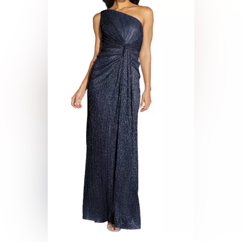 Adrianna Papell Shimmering Midnight Maxi Skirt